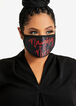 Holiday Naughty Fashion Face Mask, Black image number 0