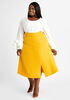 Front Slit Midi Skirt, Nugget Gold image number 2