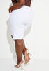 Stretch Power Twill Bermuda Shorts, White image number 1