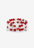 Love Stretch Bracelet Set, Tango Red image number 1