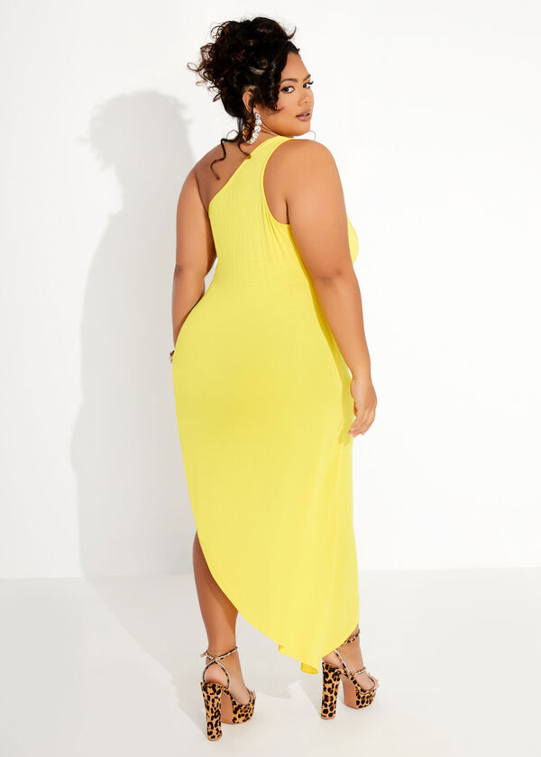 The Shayla Bodycon Dress, Cyber Yellow image number 1