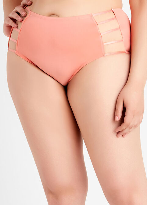 Cutout Micro Hipster Panty, Coral image number 1