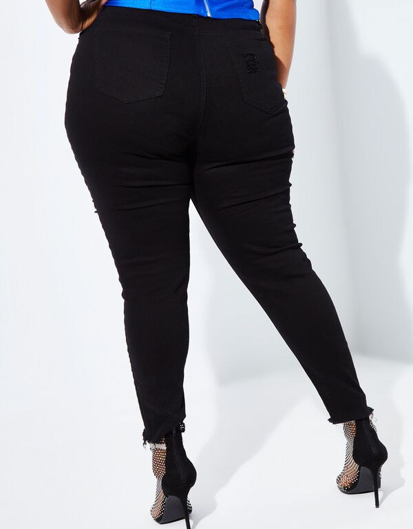 The Mika Skinny Jeans, Black image number 1