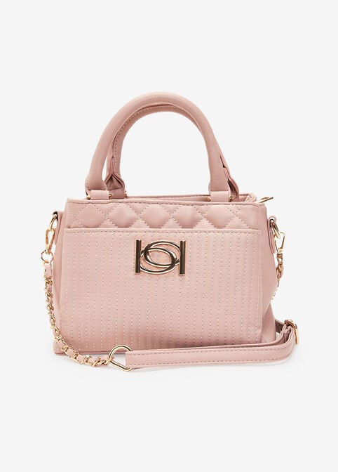 Trendy Designer Bebe Hazel Satchel Vegan Leather Tote Bag Handbag image number 0