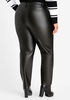 Pull On Faux Leather Skinny Pant, Black image number 1