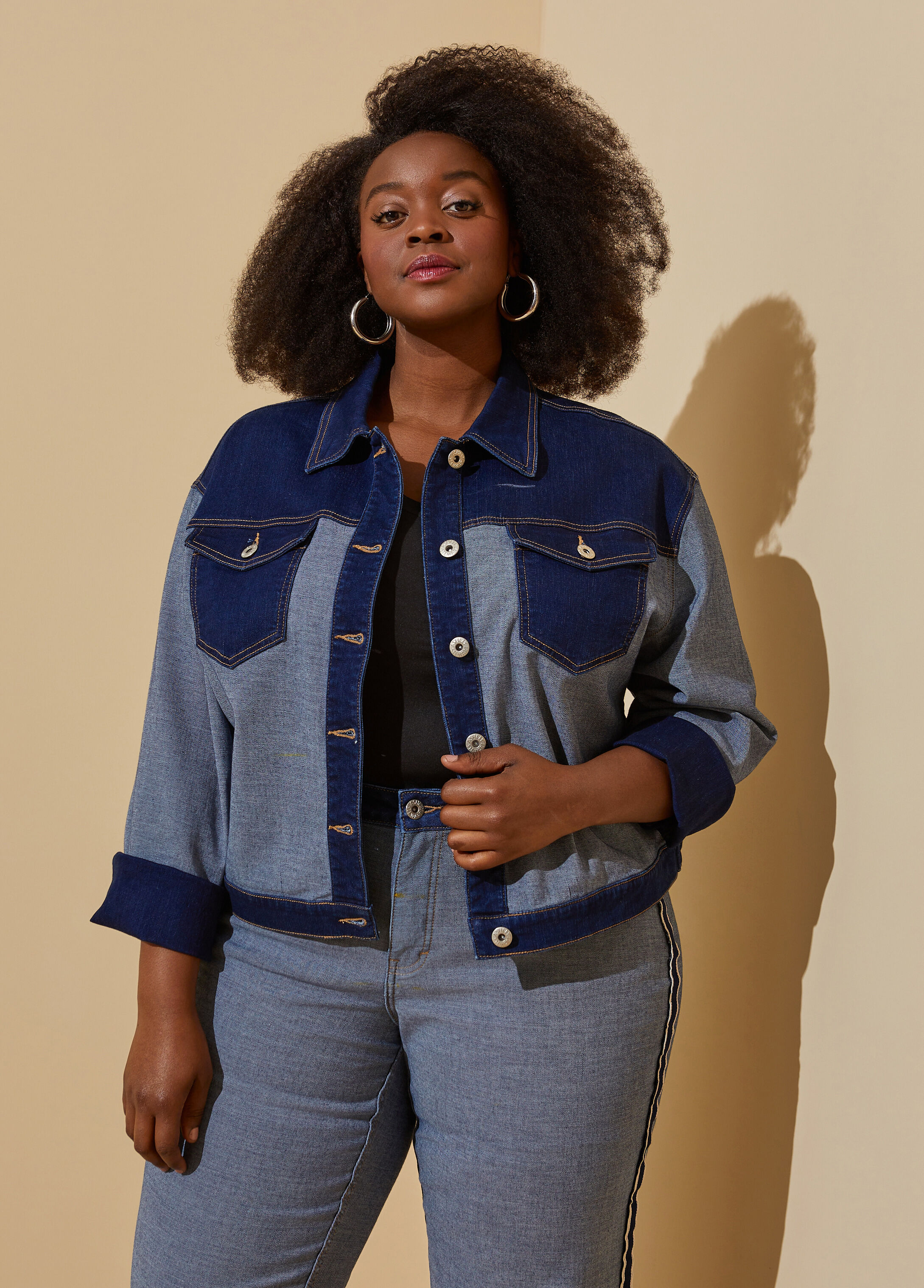 Silver Jeans Co. Plus Size Fitted Denim Jacket - 20849865 | HSN