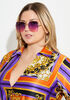 Ombre Rimless Sunglasses, Purple image number 0