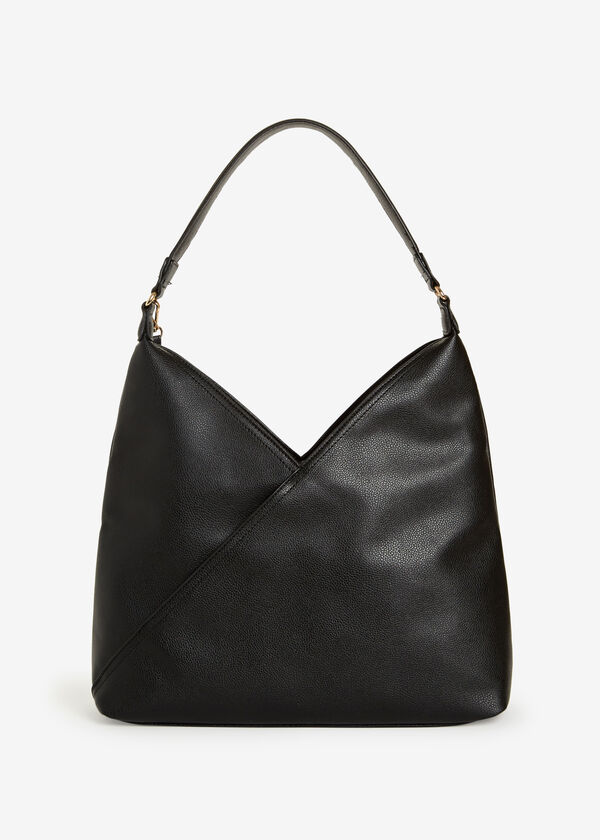Anne Klein Pebbled Faux Leather Shoulder Bag, Black image number 2