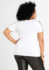 Sequin Fabulous Graphic Tee, White image number 2