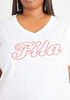 FILA Cotton Jersey Tee, White image number 2
