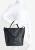 London Fog Laura Faux Leather Tote, Black image number 4