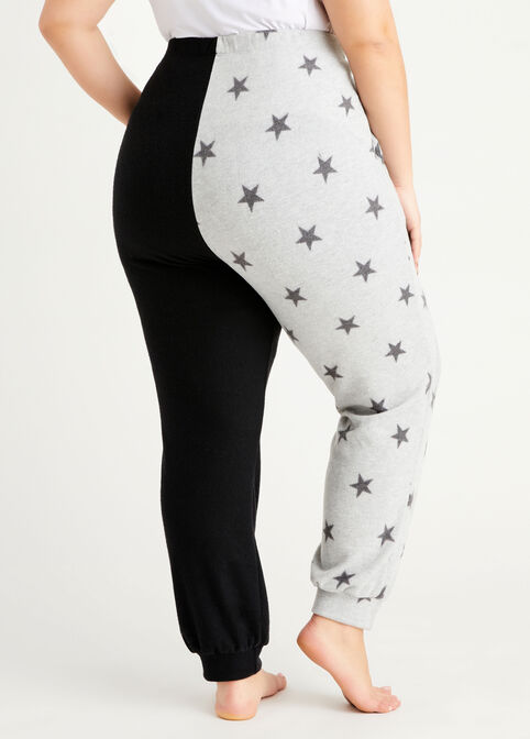 Star Colorblock Athleisure Joggers, Heather Grey image number 1
