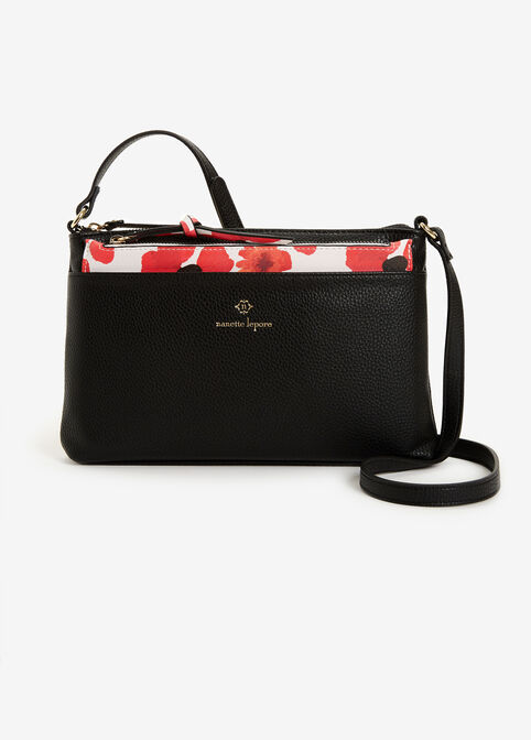 Trendy Nanette Lepore Mirabel Solid Crossbody Faux Leather Handbag image number 0