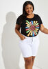 Juneteenth Sunray Graphic Tee, Black image number 0