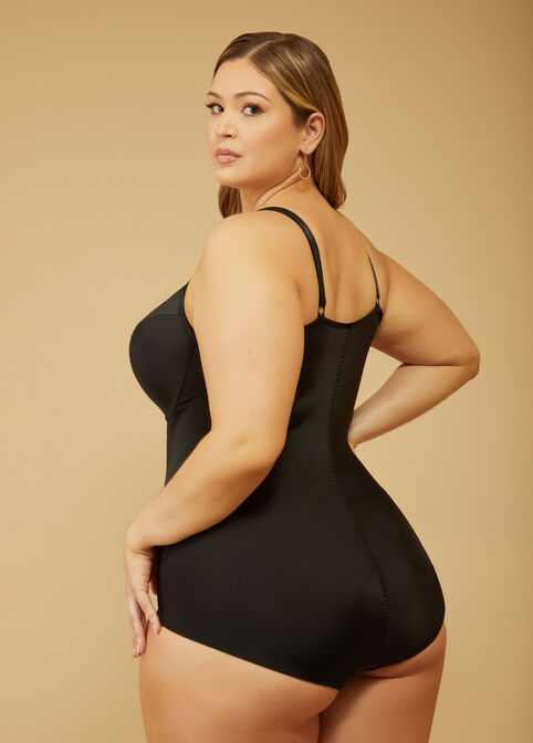Assets By Spanx Women's Plus Size Smoothing Bodysuit - Black 1x