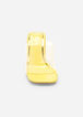 Clear Medium Width Slide Sandals, Yellow image number 4