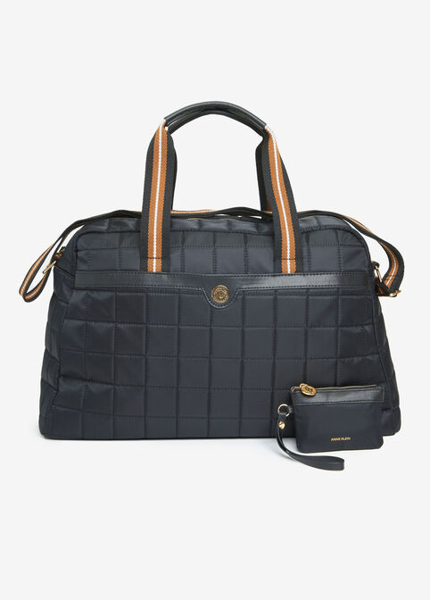 Anne Klein Quilted Tote, Black image number 0