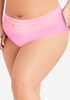 Micro Hipster Panty With Mesh, Bright Pink image number 3