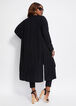 Open Front Duster Cardigan, Black image number 1