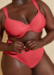 Micro Underwired T Shirt Bra, Red Hibiscus image number 2