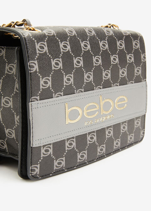 Bebe Serena Shoulder Bag, Black image number 2