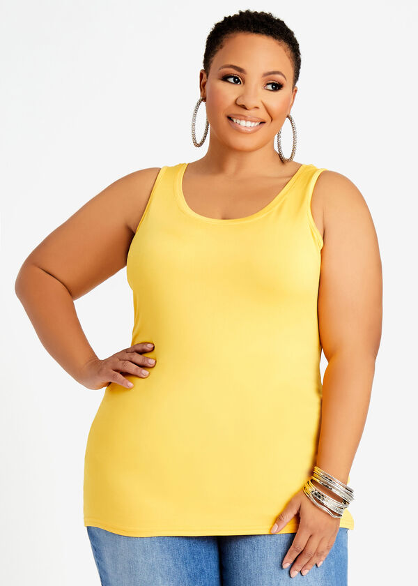 The Easy Basic Knit Tank, Citrus image number 0
