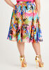 Belted Tropical Midi Skirt, Multi image number 1