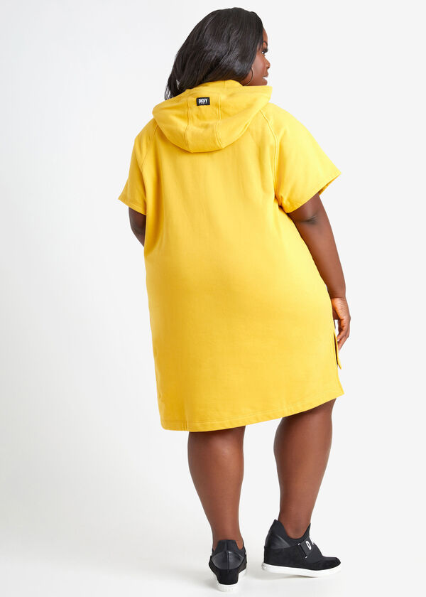 DKNY Sport Hooded Dress, Gold image number 1