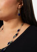 Beaded And Velvet Necklace Set, Bluing image number 3