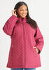 Plus Size Quilted Coat Plus Size Fall Bomber Jacket image number 0