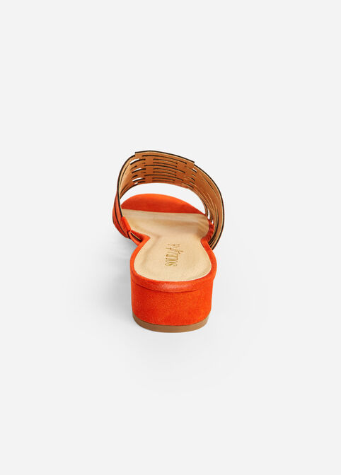 Sole Lift Wide Width Sandals, Orange image number 3