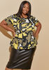Camo Print Seamed Top, Multi image number 0