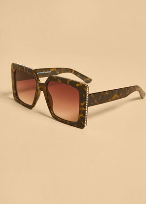 Crystal Tortoiseshell Sunglasses, TORT image number 1