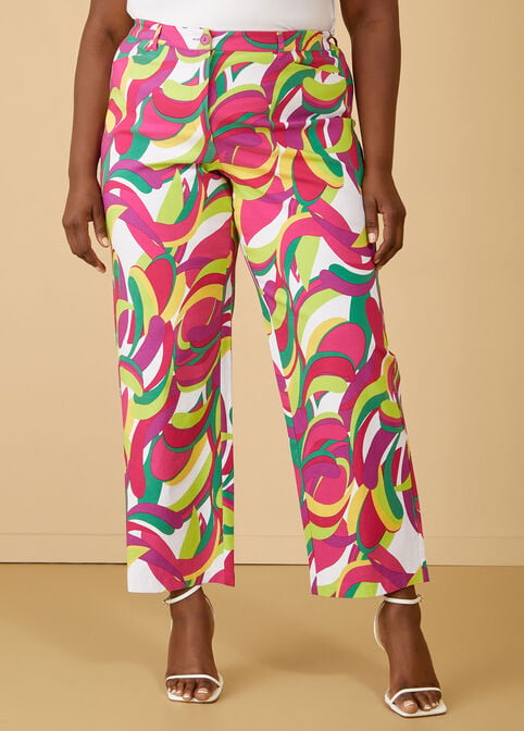 Printed Power Twill Trousers, Multi image number 2