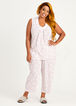 Trendy Plus Size Aria Cotton Paisley 2pc Capri Sleepwear Lounge Sets image number 0