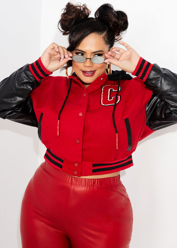 The Chicago Baseball Jacket, Red image number 2