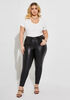 Glittered Coated Skinny Jeans, Black image number 2