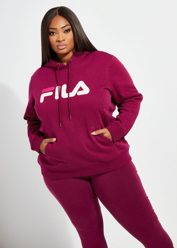 Size Hoodie FILA Plus Sweatsuit Set