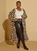 Leopard Open Front Duster, Tan image number 2