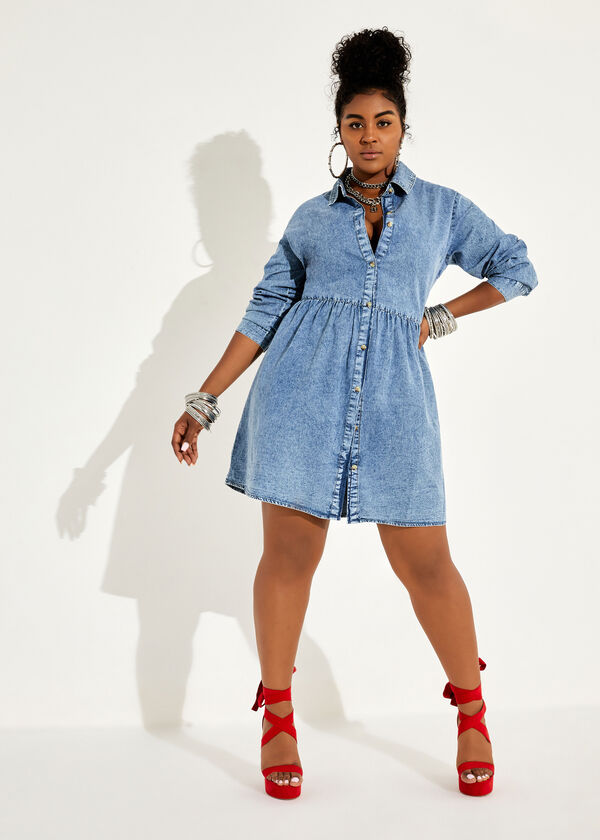 The Everly Dress, Denim image number 0