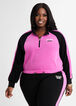 Plus Size Velour Graphic Sweater & Joggers Set Plus Size Activewear image number 0