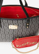 Bebe James Pouch And Tote Set, Black image number 2