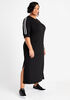 Speed Stripe Side Slit Maxi Dress, Black image number 0