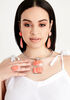 Oval Resin Stretch Ring, LIVING CORAL image number 2
