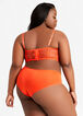 Lace Bustier And Thong Set, Mecca Orange image number 2