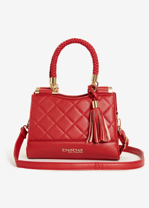 Bebe Winnie Mini Shopper Crossbody Designer Faux Leather Handbags image number 0