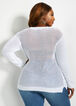 Love Open Knit Lightweight Sweater, White image number 1