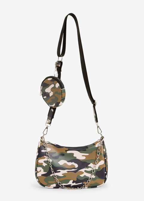 Camo Faux Leather Crossbody, Multi image number 0