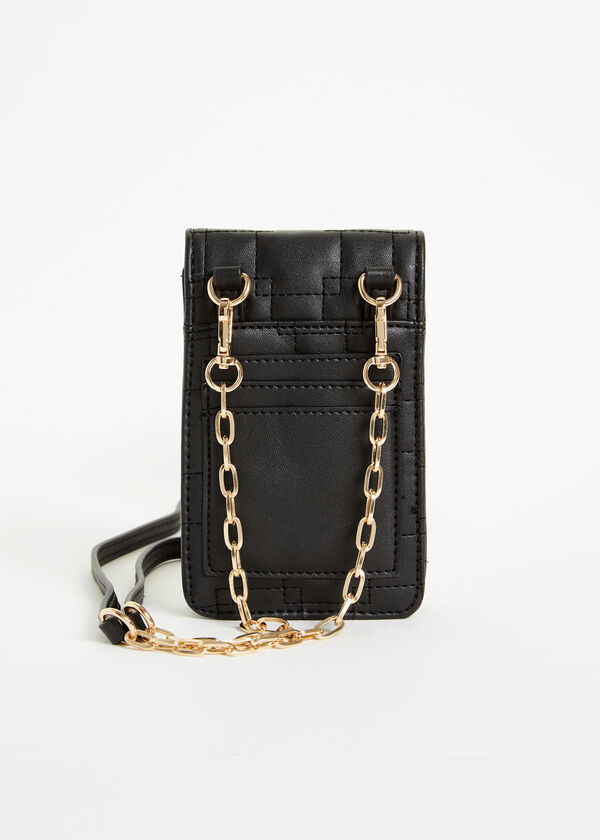 Anne Klein Quilted Phone Crossbody, Black image number 2