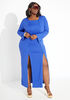 Plus Size maxi dress ribbed knit knitted plus size dresses image number 0